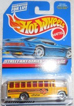 Hot Wheel 1999 Street Art 4 of 4 Cars &quot;School Bus&quot; Collector #952 Mint On Card - £2.36 GBP