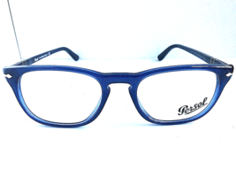 New Persol 3121-V 1028 Blue 52mm Oval Rx Men&#39;s Eyeglasses Frame  - $169.99