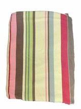 Pottery Barn Serape Stripe QUEEN FULL Duvet 100% Cotton Multicolor South... - £39.33 GBP