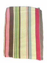 Pottery Barn Serape Stripe QUEEN FULL Duvet 100% Cotton Multicolor South... - $50.00