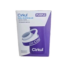Cirkul Chill Sleeve &amp; Comfort-Grip Lid for 22oz Bottle, Purple *New In Box* - $3.92