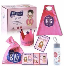 Big Sister Gift Set Toddler Girls 6-Pieces Princess Set Costume Bottle New Baby - £15.92 GBP