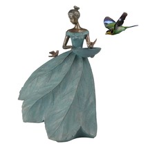 Bird-Feeder Fairy Garden-Statue Bird Bath Garden-Decor - 23 Inch Angel Girl Stat - £218.59 GBP