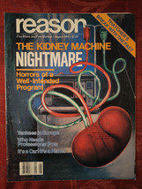 REASON magazine August 1984 Kidney Machine Flying Cars Jack Douglas - £13.87 GBP