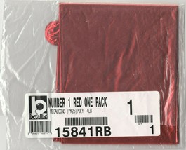 Betallic Number &quot;1&quot; 40&quot; Megaloons Foil Balloon Red - $8.90
