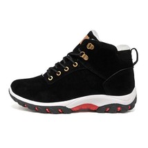 YWEEN New Men Boots For Men Winter Snow Boots Warm &amp;Plush Lace Up High Top Fashi - £40.49 GBP