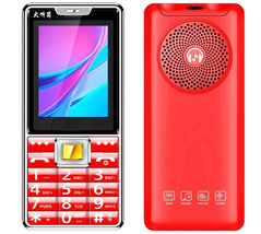 X1 Elder Phone Support Torch Dual SIM Box speakers 21 Keys 2G Mobile Phone Red - £39.95 GBP