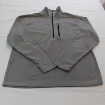 ClearWater Outfitters 1/4 Zip Sweater Men&#39;s Gray Pullover Fleece Sweatsh... - $13.85