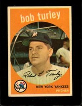 1959 Topps #60 Bob Turley Vg+ Yankees Nicely Centered *NY10400 - £22.99 GBP