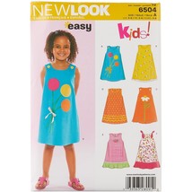 Simplicity U06504A New Look Easy to Sew Sleeveless Girl&#39;s Dress Sewing Pattern K - £15.72 GBP