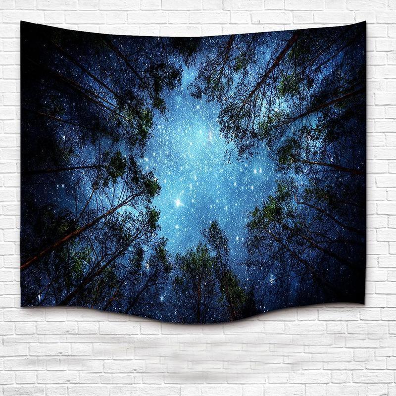 Foreign trade for home decoration wall hanging forest starry tapestry in... - $10.73+