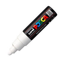 Uni Posca PC-7M Broad Bullet Tip Paint Marker - White - £12.81 GBP
