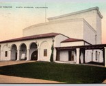 Lobero Theatre Santa Barbara CA UNP Hand Colored Albertype Postcard C16 - $39.75