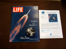 Wally Schirra Apollo 7 Nasa Astronaut Signed Auto 1968 Original Life Mag Zarelli - $395.99