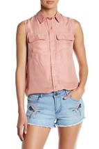New Nordstrom Romeo &amp; Juliet Couture Double Pocket Collared Tank $108 re... - $19.99