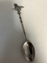 Vintage Egyptian Sphinx Souvenir Sterling Silver Spoon 10.4g 4.5” Long - £22.16 GBP