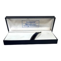 Marquis By Waterford Empty Blue White Pen Hard Case 7” X 2.5”X 1.5” Gift... - $18.69