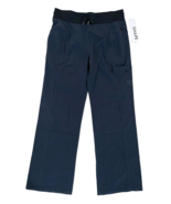 Shape Activewear M Navy Pull On Drawstring Polyester Workout Yoga Pants NEW - $53.77 CAD