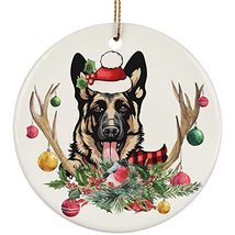 hdhshop24 Cute German Shepherd Dog Love Christmas Ornament Gift Pine Tre... - £15.53 GBP