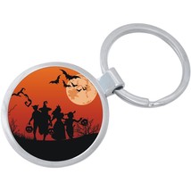 Trick Or Treat Halloween Keychain - Includes 1.25 Inch Loop for Keys or Backpack - £8.46 GBP