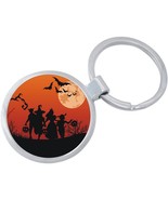 Trick Or Treat Halloween Keychain - Includes 1.25 Inch Loop for Keys or ... - £8.50 GBP