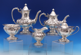 Les Cinq Fleurs by Reed and Barton Sterling Silver Tea Set 5pc #123 (#8042) - $4,945.05