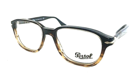 New Persol 3145-V 1026 Dark 53mm Men&#39;s Eyeglasses Frame Hand Made Italy - £135.88 GBP