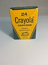 Vintage * Crayola * 24 Color Crayons Good Condition By Binney &amp; Smith - £10.19 GBP
