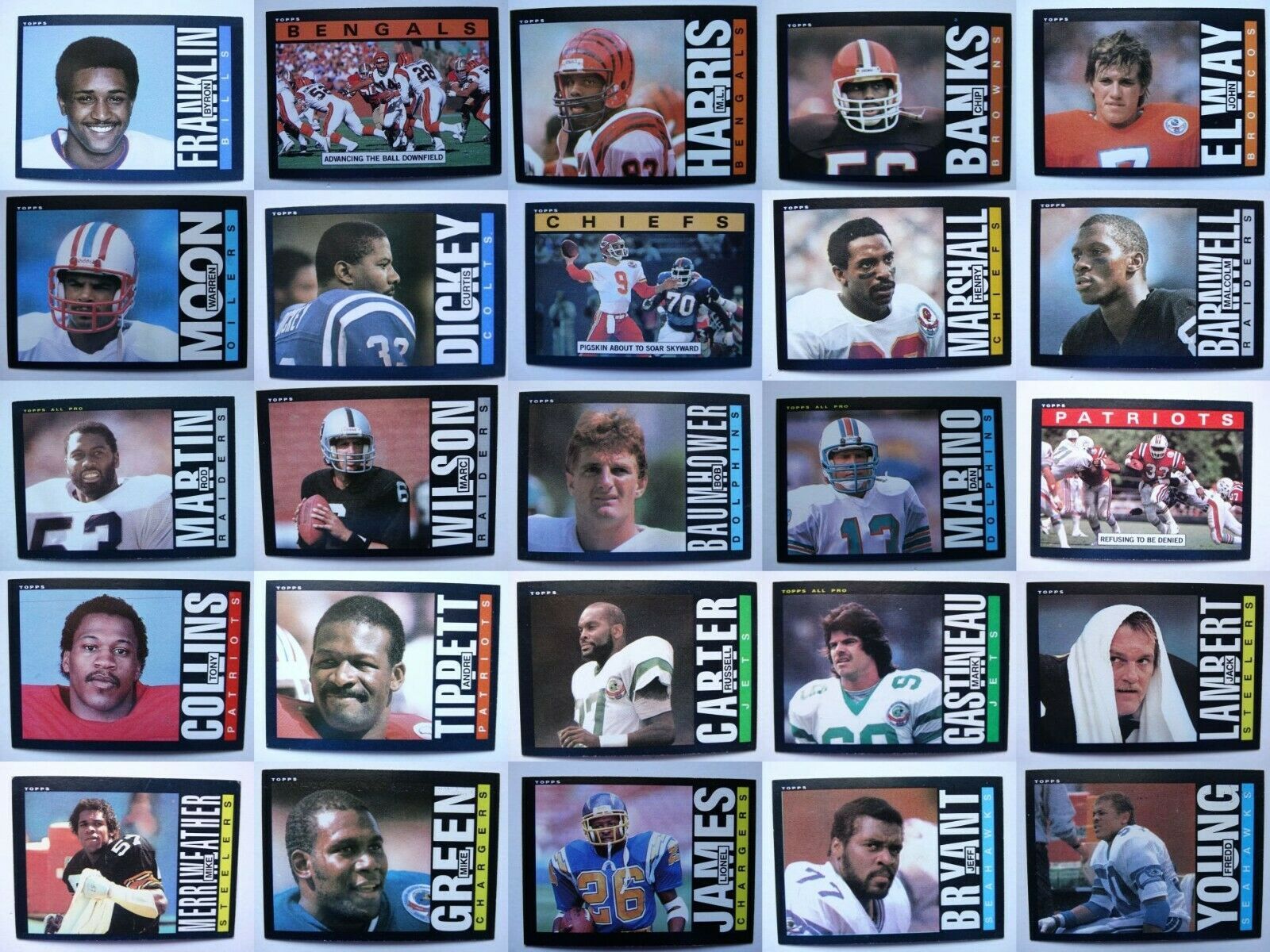 Primary image for 1985 Topps Football Cards Complete Your Set You U Pick From List 201-396