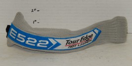 Tour Edge E522 Golf Club driver head cover Blue Gray - $14.80
