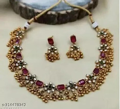 Kundan Indian Bollywood Treding Jewelry Wholesale Price Jewelry Jewellery Set - £13.18 GBP