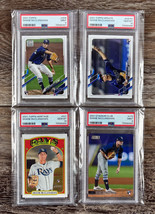 (4) Shane McClanahan PSA Cards - 2021 Topps Stadium Update Heritage 9 &amp; 10 - £51.75 GBP