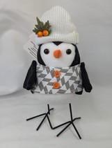 Walmart Harvest Bird Fabric Figure 8 Inch 2022 Black White - $18.95