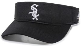 Chicago White Sox MLB OC Sports Black Mesh Golf Visor Hat Cap Adult Adjustable - £11.74 GBP