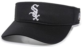 Chicago White Sox MLB OC Sports Black Mesh Golf Visor Hat Cap Adult Adjustable - £11.18 GBP