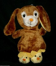 14" Vintage Soft Things Baby Brown Bunny Rabbit Stuffed Animal Plush Toy Easter - £33.61 GBP
