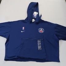 Brooklyn Nets DB2199-492 Nike Dri-Fit Women's XL Crop Hoodie Blue Sweatshirt  image 14