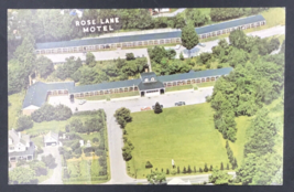 Vintage Rose Lane Motel &amp; Restaurant Galax VA Virginia Postcard - £6.03 GBP