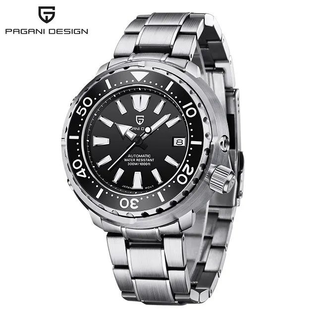 PAGANI DESIGN Men Automatic Mechanical Watch Sapphire Gl  Tuna Diver Men Watch 3 - £157.09 GBP