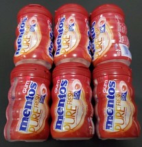 6 Pack Mentos Pure Fresh Chewing Gum Cinnamon 50 Piece Bottles Candy - £20.77 GBP