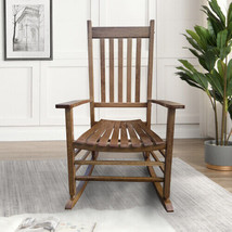 Balcony Porch Adult Rocking Chair Brown - $135.54