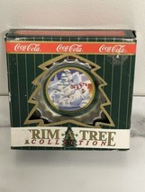 Coca Cola Trim A Tree Christmas Vtg 1990 Bottle Cap Ornament Coke Polar Bear - £5.28 GBP
