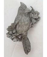 Pewter Cardinal Brooch Pin Artist Signed ANDY SCHUMANN Port Washington WI - €15,40 EUR