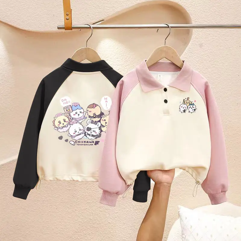 Cute japanese print sweatshirt harajuku anime soft regular sudaderas pullover kids for thumb200