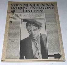 Madonna BOP Magazine Photo Article Vintage 1985 - $19.99