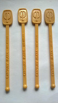 The Century Plaza Los Angeles 4 Drink Stirrers Swizzle Sticks Yellow pla... - £8.63 GBP