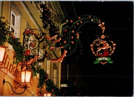 Hotel Goldener Hirsch Rothenburg Germany During the Holidays Postcard - £5.80 GBP