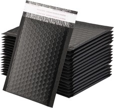 25 PC 6 x 10 Inch Poly Bubble Mailer BLACK Self Seal Padded Envelopes 25pcs - £9.42 GBP