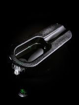 Dark Green Glass Cigar Ashtray image 10