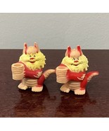 2 Vintage 1986 Thundercats Snarf Pencil Topper Straw Holder Figure Burge... - $20.57 CAD